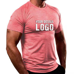 Camiseta Deportiva de Poliéster de Secado Rápido Personalizada de Fábrica para Hombre, Camiseta Deportiva de Gimnasio al por Mayor OEM - Product Image 4