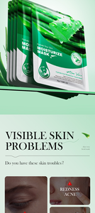 Mascarilla Hidratante de <span class=keywords><strong>Aloe</strong></span> <span class=keywords><strong>Vera</strong></span> que Equilibra el Contenido de <span class=keywords><strong>Agua</strong></span> y Grasa de la Piel, Mascarilla Facial Completa para Invierno - Product Image 3