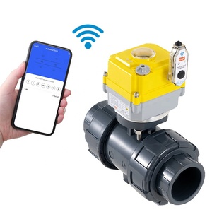 Valve électrique intelligente Tuya APPwifi Valve d'eau mise hors tension réglage de retour automatique. Vanne d'eau électrique en PVC Smart Timing - Product Image 1