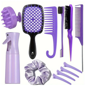 Detangling Bàn chải tóc thiết lập 12 Mảnh Bộ dụng cụ chăm sóc tóc salon tóc phụ kiện công cụ tạo kiểu tóc - Product Image 3