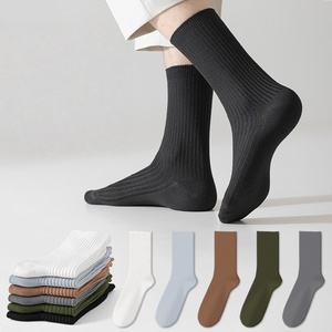 Custom Cotton Men's Business <b>Socks</b> Dress <b>Socks</b> <b>Breathable</b> Comfortable for Daily Wear Formal Occasions Wholesale - Product Image 2