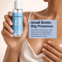 Parfum pour femmes à la senteur florale personnalisé en gros, vaporisateur corporel élégant et longue durée pour une portabilité facile
