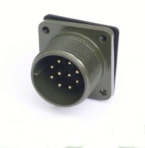 อะแดปเตอร์ยานยนต์ Amphenol แบบวงกลม 4 ขา หน้าสัมผัสทองแดง ระดับการป้องกัน IP67 ตัวเรือนโลหะผสมสังกะสี รุ่น 18-10S 10A ปลั๊กเชื่อมต่อไฟฟ้า - Product Image 1
