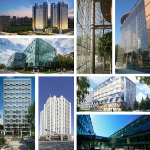 Sistema de Muro Cortina de Aluminio y Vidrio Moderno y Energéticamente Eficiente, Fachada Exterior Unificada para Edificios Comerciales de Gran Altura - Product Image 2