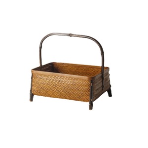 Ensemble de paniers tissés en bambou, conteneur de rangement rectangulaire fait à la main pour le thé, les collations, grandes et petites tailles - Product Image 5