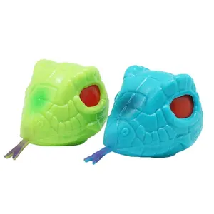 Funny Kids Squishy Snake Head Eyes Pop Out Stress Relief Animals Snake Toy