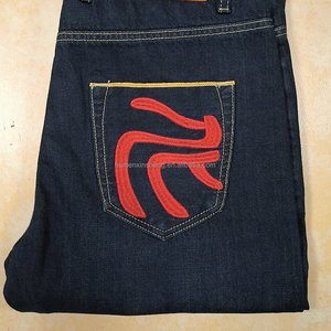 Jeans da <span class=keywords><strong>Uomo</strong></span> XINSHENG di Alta Qualità in Denim Giapponese Selvedge, Gamba Dritta, Elasticizzati con Ricami - Product Image 3