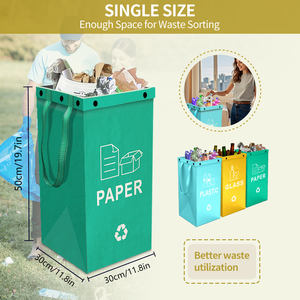 سلة نفايات محمولة قابلة للطي وقابلة لإعادة التدوير-بن للاستخدام في المطبخ للملابس المتسخة ودلاء البيرة - Product Image 5