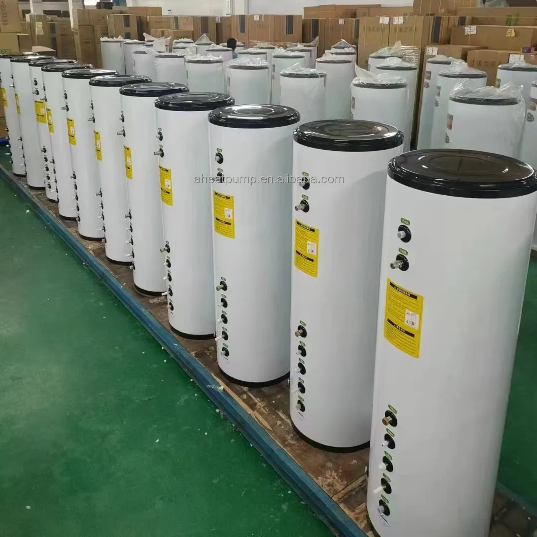 250L + 100L מחליף חום סלילי 2in1 SUS304 חם מים אחסון + חדר חימום חיץ באחד טנק גוף הדוד טריניטי HVAC מערכת