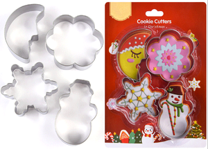 ชุดแม่พิมพ์ตัดคุกกี้สแตนเลสสำหรับการอบแม่พิมพ์คุกกี้วันหยุดแบบทำมือ - Product Image 5