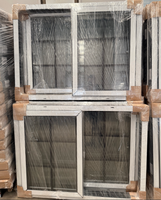 Diseño moderno de ventanas correderas de PVC, ventanas correderas de doble acristalamiento UPVC