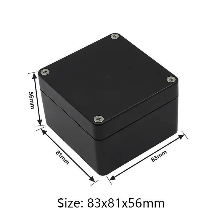 YXQ 86x56mm Junction Box Electrical Project Enclosure DIY Round Case Outdoor IP44 Waterproof with Cover Dustproof Universal Wire Hole ABS White