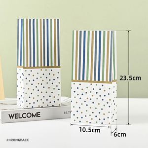 Sacs en papier kraft carrés classiques robustes personnalisés pour aliments, champagne, pain, impression offset, fermeture autocollante, emballage en gros - Product Image 6