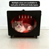 GLPE OEM ODM Lit pour animaux de compagnie en métal avec dispositif de thérapie par lumière rouge infrarouge PDT pour chiens et chats, pour usage domestique