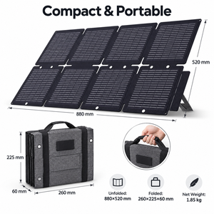 60W Portable Foldable <b>Solar</b> <b>Panel</b> Monocrystalline ETFE <b>USB</b> Type C IP67 Lightweight Charger for Travel Camping and Emergency Use - Product Image 3