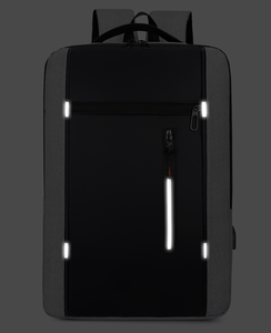 Sac à dos multifonctionnel en polyester imperméable de haute qualité, unisexe, pour ordinateur portable, avec port USB, idéal pour les voyages et l'école, motif lettre - Product Image 5