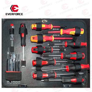 EverForce-Kit de herramientas manuales para reparación <span class=keywords><strong>manual</strong></span> del hogar, destornillador de trinquete con broca en caja mecánica, sistema métrico, 64 Uds. - Product Image 5