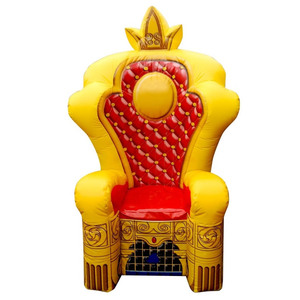 Grande chaise <span class=keywords><strong>trône</strong></span> gonflable colorée, chaise royale gonflable pour célébrations, carnaval, spectacle photo, décoration - Product Image 2