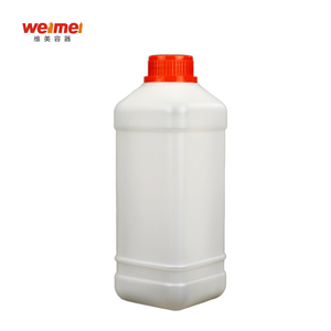 בקבוק פלסטיק HDPE ריק בנפח 1000 מ\\\"ל, איכותי, לממס כימי, מתאים למדפסות הזרקת דיו CIJ של וילט, במצב חדש, עם מכסה הברגה. - Product Image 5