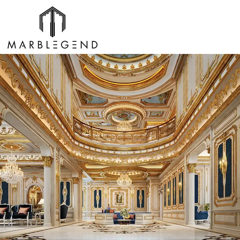 La migliore soluzione di Villa di lusso appaltatore personalizzato tradizionale classico soggiorno Royal 3D Interior Design