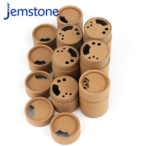 Emballage personnalisé de boîte-cadeau en carton écologique en forme de cylindre, emballage en tube de papier kraft de qualité alimentaire pour épices en poudre - Product Image 3