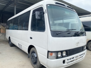 Bus de tourisme Toyota Coaster d'occasion <span class=keywords><strong>pas</strong></span> <span class=keywords><strong>cher</strong></span>, conduite à droite, entièrement remis à neuf - Product Image 1
