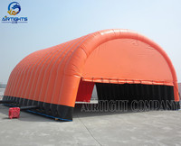 Tente de Garage de voiture à déploiement rapide Atelier de réparation gonflable extérieur portable Grande tente de Tunnel d'entrepôt