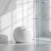 WC intelligent de luxe à montage au sol avec chasse d'eau S-trap, siège chauffant automatique et design moderne – Confort optimal et utilisation facile