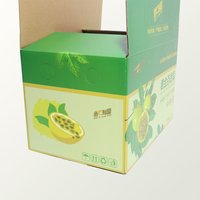 Vente en gros de boîte en papier d'expédition universelle de fruits à impression personnalisée boîte-cadeau fruits de la passion prune grande boîte d'emballage de fruits en carton