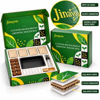 Boîte d'expédition pliable personnalisée pour kit de culture de micro-légumes, emballage carton pour kits de culture de graines