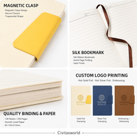Carnet A5 à fermoir magnétique, épaissi, pour le bureau, gravé, coffret cadeau personnalisé