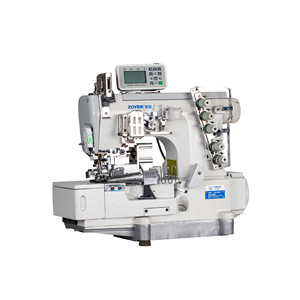 Zoyer Coverstitch Sewing <b>Machine</b> Flat-Bed Electronic High-Speed Top <b>Binding</b> Strip With Cutter - Product Image 4