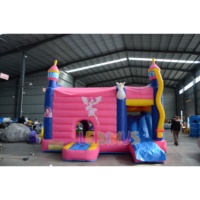 Château gonflable princesse à bas prix, combo de château gonflable, château gonflable avec toboggan pour location de fête