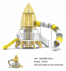 Parque Infantil con Cohete Espacial 2026 al por Mayor con Tobogán en Espiral para Niños, para Parques Temáticos o Campamentos No Convencionales - Product Image 2