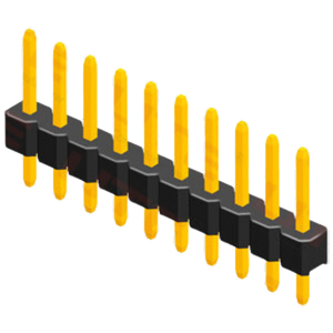 Bán hàng nóng thiếc và vàng mạ 2.54 mét Pitch hàng duy nhất nam <span class=keywords><strong>pin</strong></span> tiêu đề kết nối cho loại thẳng đứng - Product Image 1