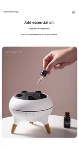 Humidificador Difusor Portátil BILA Flame <span class=keywords><strong>Vulcano</strong></span> Crack Jellyfish con Sonido Dinámico, Control Remoto Inalámbrico - Product Image 5