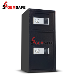 Hot Bán Màu Đen Thép Mạnh Mẽ Khách Sạn An Toàn Mini An Toàn Hộp Chìa Khóa Thả An Toàn Cho Nhà Khách Sạn Văn Phòng - Product Image 1