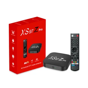 Factory Customization New Arrival XS97 Z PRO 4K Android tv box 4+32GB smart Android tv box set top iptv box Amlogic S905Y4