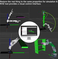 DOFBOT SE Brazo Robótico de 6 Grados de Libertad con Visión Artificial, Control por Máquina Virtual, Programación ROS Python, Controlador STM32, Kits de Módulos Electrónicos