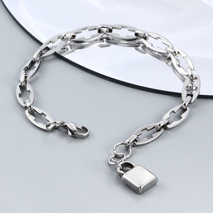 Demandez le catalogue <span class=keywords><strong>U</strong></span>, bracelets à chaîne <span class=keywords><strong>N</strong></span>, mode, <span class=keywords><strong>50</strong></span> forme <span class=keywords><strong>de</strong></span> cadenas en forme <span class=keywords><strong>de</strong></span> cœur, bijoux en acier inoxydable, cadeau, prix <span class=keywords><strong>de</strong></span> gros - Product Image 5