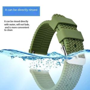 Forwelleny 18mm 20mm 22mm 24mm correa de silicona de liberación rápida para Samsung Galaxy Watch 4 5 para <span class=keywords><strong>Huawei</strong></span> <span class=keywords><strong>GT2</strong></span>/GT3 pulsera de reloj inteligente - Product Image 3