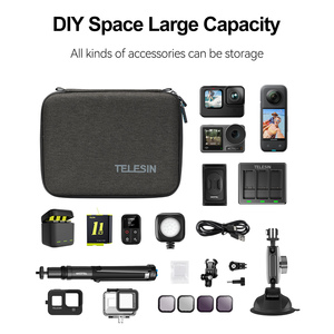 Accesorios para Cámaras Deportivas Telesin, Bolsa de Almacenamiento Portátil de Gran Capacidad, Resistente al Agua y al Desgaste, para Cámaras Hero DJI Insta360 - Product Image 5