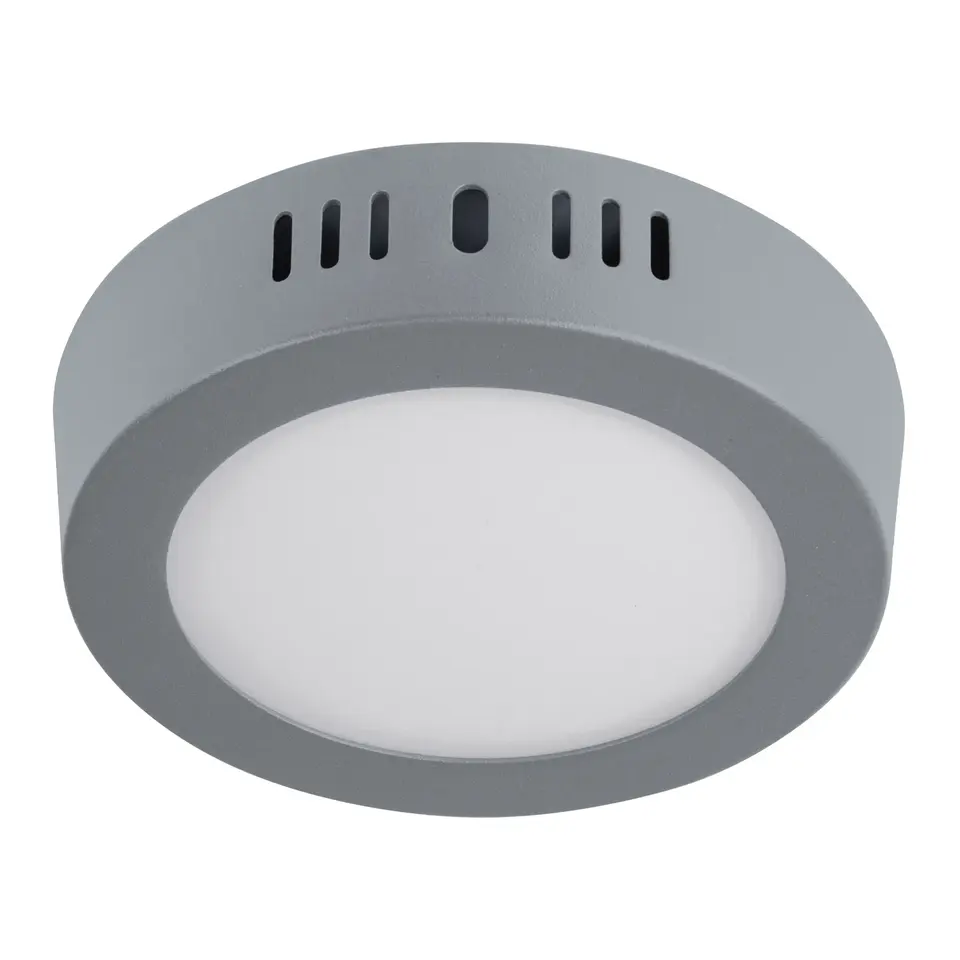 Master with 40 units LED ceiling light 6W 6500K, round, grey, VOLTECK