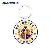 Sublimation DIY MDF Porte-clés vierge avec cadre photo Dessous de verre en bois Objets décoratifs pour clés vierges de sublimation