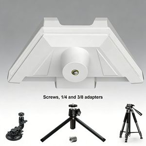 Mini trípode con base de plástico ABS, altura ajustable para cámara, teléfono y tableta - Product Image 4