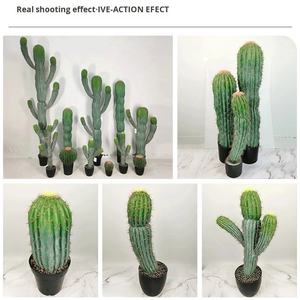 <span class=keywords><strong>Colonne</strong></span> de <span class=keywords><strong>cactus</strong></span> artificielle en plastique de qualité supérieure avec fourches à main - Écologique et durable pour la décoration commerciale/bureau/maison/hôtel/banquet - Product Image 2