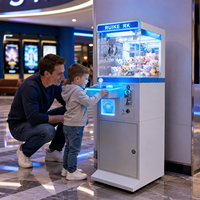Vente en gros usine RuiKe RK Mini machine à griffes commerciale à monnayeur avec éclairage LED pour attraper les poupées