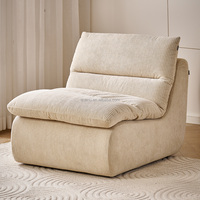 118035 Quanu Nouveau design Canapé paresseux Relaxant Confortable Résistant à l'usure Plusieurs couleurs Canapé individuel pour chambre à coucher et salon