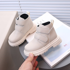 Autumn Winter Short Boots Super Warm Shoes Leather Boots Children Outwear Leather Casual Boots for Kids Boys Girls - Product Image 3