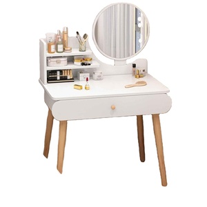 <span class=keywords><strong>3</strong></span> Modes d'éclairage Miroir blanc Bureau <span class=keywords><strong>de</strong></span> maquillage Coiffeuse Bureau <span class=keywords><strong>de</strong></span> maquillage avec <span class=keywords><strong>tiroirs</strong></span> - Product Image 1
